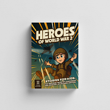 WW2 COVER BOOK FOR KIDS. Projekt z dziedziny Ilustracja c, frowa,  R, sunek, Projektowanie graficzne, Projektowanie postaci, Projektowanie c, frowe,  Reklama,  R, sunek art, st, czn, Ilustracja w i dawnicza użytkownika Karlos Valero - 10.02.2025