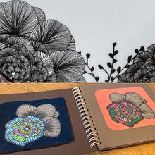 végétaux et papiers peints. Botanical Illustration, Traditional illustration, Pattern Design, and Sketchbook project by erika serlooten - 02.10.2025
