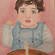 Retrat amb aquaral·la. Un projet de Aquarelle , et Dessin de portrait de Iris Osuna Pérez - 10.02.2025