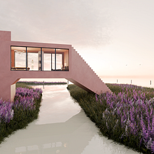 bridge house. 3D, 3D Design, 3D Modeling, ArchVIZ, and Digital Architecture project by Orlando Olcese - 02.11.2025