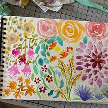 Un jardín y otro jardín Ein Projekt aus dem Bereich Aquarellmalerei von analorenamato - 11.02.2025