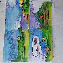 Boceto de cocodrilo. Un proyecto de Escritura, Ilustración infantil, Stor, telling, Narrativa, Escritura creativa y Literatura infantil						 de visivaleria - 12.02.2025