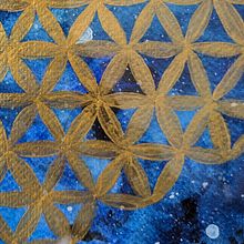 Water colour galaxy with sacred geometry. Watercolor Painting, Drawing, Creativit, and Artistic Drawing project by bonetti.omar - 02.13.2025