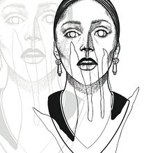 First attempa at blackwork. Un progetto di Design di tatuaggi, Illustrazione tradizionale e Illustrazione digitale di Viviana Petillo - 14.02.2025