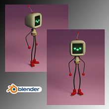 Mi robot sencillo. Projekt z dziedziny Projektowanie postaci i  Modelowanie 3D użytkownika POPPY3D ZAPATA - 14.02.2025