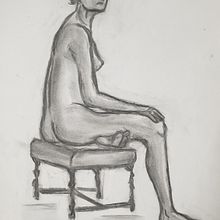 Esbossos al natural amb carbonet. Drawing, and Sketching project by Iris Osuna Pérez - 02.15.2025