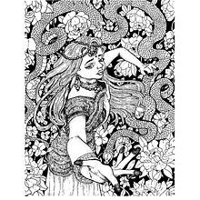 Nikiya's Final Dance: A Tragic Farewell. Artistic Drawing, Drawing & Ink Illustration project by Lorena Arevalo - 02.16.2025