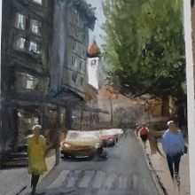 Adaptación espontánea . Watercolor Painting, Fine Arts, and Architectural Illustration project by Nicolas Carlotto - 02.16.2025