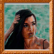 Retrato digital con efecto oleo. Digital Illustration, Digital Painting, and Traditional illustration project by Mariana Laura - 02.17.2025