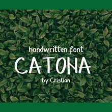Catona - the font. Design, Design gráfico, Tipografia, e Desenho tipográfico projeto de Cristian Catona - 17.02.2025