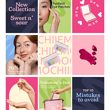 K-Beauty Insta Feed. Un progetto di Br, ing, Br, identit, Design, Design di loghi, Graphic design, Design tipografico e Tipografia di Alícia García - 17.02.2025