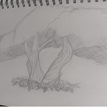 Primer sketch de la clase de técnicas de sketching. Drawing, and Sketchbook project by diegosz2 - 02.19.2025