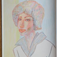 Buntstift Portrait im Skizzenbuch. Projekt z dziedziny R, sowanie kredkami,  R, sunek, Portret i Sketchbook użytkownika Rose - 19.02.2025
