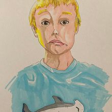 Using Bill's tools and technique for a drawing of my son. Drawing, Ink Illustration, Portrait Drawing, and Sketching project by Jerome Moulin - 02.19.2025