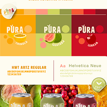 PURA (fictional beverage brand). Un projet de Br, ing et identité, Design graphique, Design , Marketing digital, Conception numérique , et Packaging de lissettemfondeur - 20.02.2025