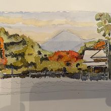 High Country Cottage Victoria Australia. Fine Arts, Painting, and Watercolor Painting project by Ron Bishop - 02.20.2025