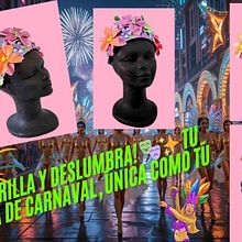 ✨ ¡Vamos a crear una diadema de carnaval súper creativa! 🎭✨. Arts, Crafts, Fine Arts, DIY, and Creativit project by Golosinas Moda - 02.20.2025