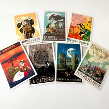 Postales Valencia. Digital Illustration, Drawing, and Graphic Design project by Andrés Palmero Barrachina - 02.21.2025