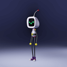 Robot. Un progetto di Character design, Product design, Motion graphics e Modellazione 3D di Melissa Zapata - 23.02.2025