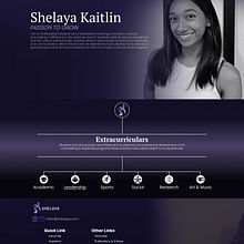 Shelaya Portfolio Web. Projekt z dziedziny UX / UI i Web design użytkownika Harsha Nimantha - 23.02.2025