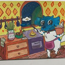 Gouache: pinta mundos naturales imaginarios. Design de personagens, Pintura, Desenho, Ilustração infantil, e Pintura guache projeto de Yeniree Centeno - 24.02.2025