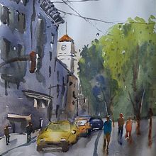 proyecto del curso. Watercolor Painting, Fine Arts, and Architectural Illustration project by Enrique Saavedra - 02.24.2025