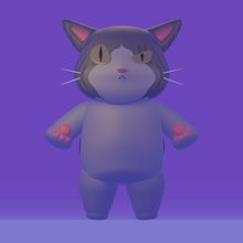 Zauld the cat. Un progetto di Modellazione 3D, Character design, Illustrazione digitale, Illustrazione tradizionale e Manga di isladelcocoink - 25.02.2025