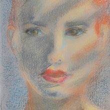 Portrait with hardpastell. Artistic Drawing, Drawing, Fine Arts, Traditional illustration, and Portrait Drawing project by vasjucii - 02.25.2025