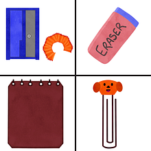 Textured illustration of School Supplies. Digital Illustration project by Maria Rodrigues - 02.25.2025