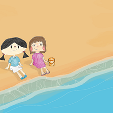 Pegadas na Areia. Drawing, and Character Design project by Diana Akel - 02.25.2025