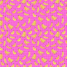 Banana Pink. Design, Printing, Traditional illustration, and Pattern Design project by Javiera Pinochet - 02.26.2025