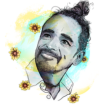 Retrato ilustrado con Photoshop. Digital Illustration, Drawing, Portrait Drawing, and Digital Drawing project by okthavio p - 02.27.2025