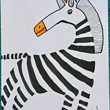 ZEBRA. Projekt z dziedziny Craft,  R i sunek użytkownika SRIDHARAN JAGADEESAN - 27.02.2025