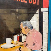 Roy's Morning Coffee. Un progetto di Pittura ad olio di Tara Anderson - 28.02.2025