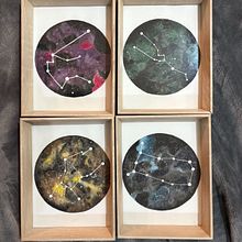 Universe. Fine Arts, Painting, Traditional illustration, and Watercolor Painting project by Cristhel Torres Santos - 02.28.2025