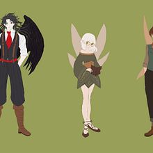 Fictional Illustrative Characters. Digital Illustration, Graphic Design, Design, Character Design, Creativit, Digital Drawing, Artistic Drawing, Game Design, and Manga project by GunElchin Allahverdiyeva - 02.28.2025