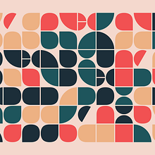 Poster with dynamic shapes. Motion Graphics, Multimedia, and Digital Design project by Anu 2739 - 02.28.2025