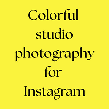 Colorful studio photography for Instagram. Een project van  Art direction, Fotografie, Mobiele fotografie, Lifest, le fotografie, Fotografie voor Instagram e Instagram van Myriam Bakayoko - 28.02.2025