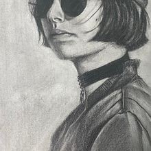 Mathilda 🪴. Artistic Drawing, Drawing, Fine Arts, Pencil Drawing, and Realistic Drawing project by Jonathan Diaz - 02.28.2025