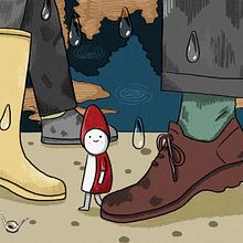 Un día de lluvia / A Rainy Day. Projekt z dziedziny Ilustracja c, frowa,  R, sunek,  Malarstwo, Projektowanie postaci, Narracja, Stor, telling, R, sunek c, frow,  Manager art, st, czn, Sketchbook, Ilustracje dla dzieci, Projektowanie c, frowe, Malarstwo c, frowe i Książka obrazkowa użytkownika Irene Cantero Moreno - 01.03.2025