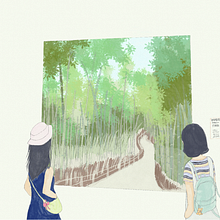 Art Gallery in Beijing. Digital Illustration project by Ellen Fu - 03.02.2025