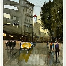 Street view(landscapes ) . % zhimakaman tarafından hazırlanan Güzel sanatlar, Suluboya Resim, Ve Mimari İllüstrasyon projesi - 03.03.2025