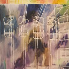 Paisaje. Fine Arts, Painting, Traditional illustration, and Watercolor Painting project by Juan Freddy Abarca Cordero - 03.03.2025