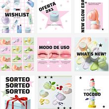 K-Glow Social. Br, ing, Identit, Design, Logo Design, Graphic Design, T, pograph, Design, T, and pograph project by Raquel Hernández Saiz - 03.03.2025