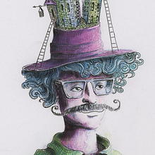 Illustrated story of The Most Peaceful Town. Un progetto di Belle arti, Disegno, Disegno a matita, Illustrazione tradizionale, Illustrazione infantile, Narrativa, Pittura e Pittura ad acquerello di Lee Miles - 03.03.2025