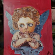 Kerubin. Fine Arts, Oil Painting, and Painting project by Fernando Vasquez Cordova - 03.03.2025