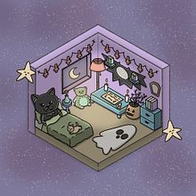 Sleepy Bat's Cozy Haven. 2D Animation, Animation, Character Design, Digital Illustration, Traditional illustration, and Manga project by Rebecca - 03.03.2025