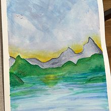 Paisatge amb aquarel.la. Un projet de Aquarelle de nuriaacr - 04.03.2025