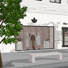 Tienda femenina: FLOR DE LOTO. Interior Architecture, 3D Design, Interior Design, Interior Decoration, and 3D Modeling project by laetytya - 03.04.2025