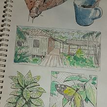 Processo Criativo . Projekt z dziedziny Sketching, Kreat, wność,  R, sunek, Trad, c, jna ilustracja i Sketchbook użytkownika Carlos Gustavo Silva dos Santos - 04.03.2025